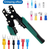 250pcs Wire Terminal connectors 22-10AWG Electrical Butt Connector Copper Tube Connector Kit with Stripper Cutter Terminal Crimp