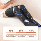 Leg Massager Air Compression with Heat Pain Relief Wrap for Circulation Boost & Muscle Recovery 3 Intensity Levels, LED Display)