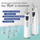 Electric Blackhead Remover Facial Pore Cleaner Machine Deep Cleaning Vacuum Extraction for Blackheads