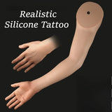 Silicone Arm Mold Artificial Practice Fake Skin Tattoo Aesthetic Professional Tattoos Practice Skins Men's Tattoos Supplies
