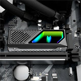 M.2 2280 SSD Heatsink Heat Sink Cooler with Thermal Silicone Pad 5V 3 Pin ARGB Hard Drive Heatsink M.2 Radiator for M.2 2280 SSD