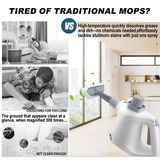 With 9 Attachments Handheld High-Temperature Cleaners For Home, Mattress, Floors, Couch Clean EU Plug