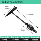 1 Piece Welder's Slag Hammer Spring Hammer Electric Welding Hammer Suspension Black Is Used To Remove Arc Welding Slag