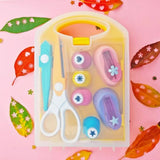Various Shapes DIY Puncher Craft Set With Storage Box Plastic Flower Shaped Punch DIY Projects Craft Hole Punch Shapes Set