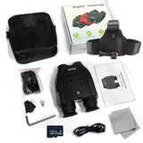 Ponbos DT99 Head-mounted Infrared Night Vision Binoculars 2.5K UHD 48MP 3D Binocular Telescope Camera for Hunting Camping