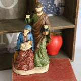 New Nativity Figurine Holy Family Sculpture Resins Christmas Decors For Desk Shelf