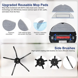 For Roborock S7 Maxv Ultra/ S7 Max Ultra Robot Vacuum Cleaner Parts Main Side Brush Hepa Filter Mop Cloths Dust Bags