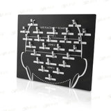 Hair Extension Hanger & Tape-In Placement Board – Acrylic Dye Plate & Display Stand for Tape-In Extensions