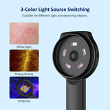 Wireless Digital Microscope Handheld HD Inspection Camera Magnifying Glass with Light 500x Magnification Facial Skin Analysis