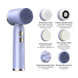 Woman Facial Cleaning Massager Waterproof Skin Beauty Equipments Aesthetics Electric Cleanser Deep Skincare Cleaning Brush