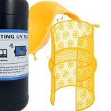 JJ High Wax Burn-out Ash-free Yellow Color Castable Jewelry 3D Printer Resin for LCD/DLP/SLA Printer 1000g 500g