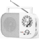 Portable AM FM Radio With Long Range Reception, Transistor Radio With Big Speaker,Battery Operated Or AC Power
