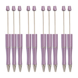 10 Pieces Bead Ballpoint Pens Cute Black Ink School Writing Supplies Beadable Pens for Drawing Office Teacher Students Classroom