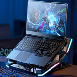 Laptop Cooling Stand, Gaming Laptop Cooling Pad with Innovative Semiconductor Refrigeration & 6 Turbo Fans for All Sized Laptops
