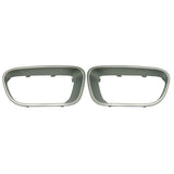 2Pcs Front Left Right Bumper Lower Center Grill Side Grilles Cover Trim for Citroen C5 Aircross 2017-2021 Silver