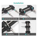 ABWG-Camera Repair Tool with Detachable Flat & Pointed Tips for Camera Lens All Metal Lens Repair Set with 6 Tips 8