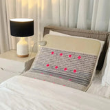Far Infrared Heating Mat with Negative Ions & Photon Therapy - 24 Gemstone Amethyst Rainbow Pad for Back Pain Relief Recovery