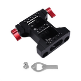 Multifunction Camera Base Plate With 15Mm Rod Rail Clamp For Dslr Camera Shoulder Rig Support Accessories