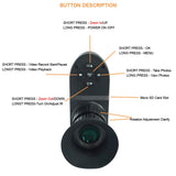 Megaorei M4 1080P HD Microlight Tactical Monocular Telescope Camera AI Zoom Professional Infrared Night Vision Scope for Hunting