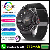 GPS Smart Watch Men 1.85-Inch HD AMOLED Screen BT Calls AI Voice Assistant Outdoor Sports Smartwatch V69 for Android IOS