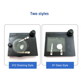 All Metal Microscope Precision Rotating Mobile Platform XYZ Axis Three-Axis Bidirectional Rotating Stage
