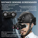 Naked Eye 3D VR Night Vision Device, Head Helmet Mounted, 4K HD Tactical Digital Infrared Binoculars, Night Vision