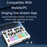 GW-X7 Live Streaming Sound Card Voice Changer DJ Mixer Effects For PC Smartphone Computer Audio Interface Console Card