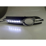 2Pcs LED DRL Daytime Running Fog Light Lamp for Audi A6 C6 2005-2008
