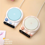 220V Cup Heater Coffee Mug Warmer Heating Pad 5 Gear Temperature Warmer Coaster Electric Hot Plate For Milk Tea Coffee Water 25W
