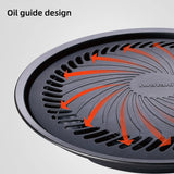 Korean Style Smokeless Barbecue Grill Pan Non-Stick Gas Stove Plate BBQ Cooking Tray Perfect for Home Kitchen Barbecue Tools
