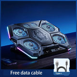 Laptop Cooling Stand, Gaming Laptop Cooling Pad with Innovative Semiconductor Refrigeration & 6 Turbo Fans for All Sized Laptops