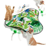 2025 New Safe Nontoxic Oxfords Fabric Cats Toy Rechargeable Activated Cats