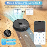 T20+ Robot Vacuum Cleaner - Self-Emptying & Wet Mopping (Auto Charging, USA Stock, Smart Mapping, 3000Pa Suction)