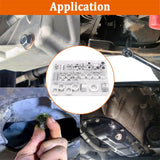 580PCS Oil Crush Washer Oil Drain Plug Gaskets Kit,Automotive Aluminum Drain Plug Washer M6 M8 M10 M12 M14 M16 M18 M20 M22 M24