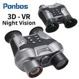 VRNV303 Head Mounted 3D-VR Naked Eye Telescope Camera 8K UHD Professional Waterproof Night Vision Binoculars for Hunting Camping