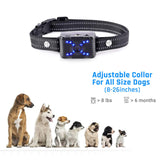 Humane Dog Training Collar, Spray Vibration Beep with LED Light, 2600 ft Range Remote Control Rechargeable Harmless T500-3