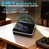 Bluetooth 6.0 Car Receiver Transmitter aptX HD 3.5mm Jack Aux Wireless Adapter Music for TV Car 2 RCA  Audio Receiver Adapter