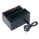 GW-2.5/3.5 Inch USB 3.0/Type C Hub To SATA Dual Ports And IDE Port With Hard Drive Disk Docking Station US Plug
