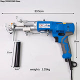 AK-V brushless 2 IN 1 Tufting Gun Kit with Trimmer Carpet Tufting Gun Tufting Machine Cut Pile and Loop Pile DIY Tools