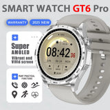 Watch6pro Smartwatch 1.5 Inch HD IPS Screen GPS Motion Tracking Bedlight BT Call Altitude Pressure Dynamic Island Health Monitor