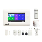 TA03 Android and IOS APP Smart Control Touch Screen 433Mhz GSM Smart Wireless Wifi Home Security Alarm System