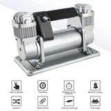 12V Mobile Air Compressor Portable Tyre Inflator Electric Motorcycle Pump Air Compressor Small Vehicle Air Pump
