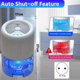 Dehumidifiers For Home, For Bedroom With Auto Defrost Function,2200ML Capacity Quiet Small Dehumidifier Eu Plug
