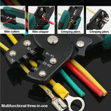 250pcs Wire Terminal connectors 22-10AWG Electrical Butt Connector Copper Tube Connector Kit with Stripper Cutter Terminal Crimp