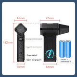 LED Display Light Electric Air Duster, Turbo Blower 130, 000 RPM Compressed Air Duster For Keyboard, PC, Car Home