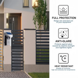 New Waterproof Doorbell Rain Cover Solar Dustproof Ring Button Protector Plastic Solar Cover Outdoor