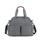 2025 New Spacious Baby Diaper with Multiple Compartments Quilted Shoulder Bag Suitable for Family Trip and Outings