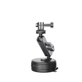 Aluminum Alloy Suction Cup Car Mount ABS Adjustable Camera Car Mount Black for Insta360 X3 X4 X5 GO Ultra ACE PRO 2 GO 3S