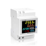 220V 380V Voltage 6IN1 Din Rail Monitor AC Current Power Factor Active KWH Electric Energy Frequency Meter VOLT AMP D52-2066