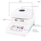 Automatic Halogen Heating Moisture Analyzer 50g/0.005 100g/0.005 Rapid Tester Tea Grain Feed Corn Plastic - Accurate 13% Range